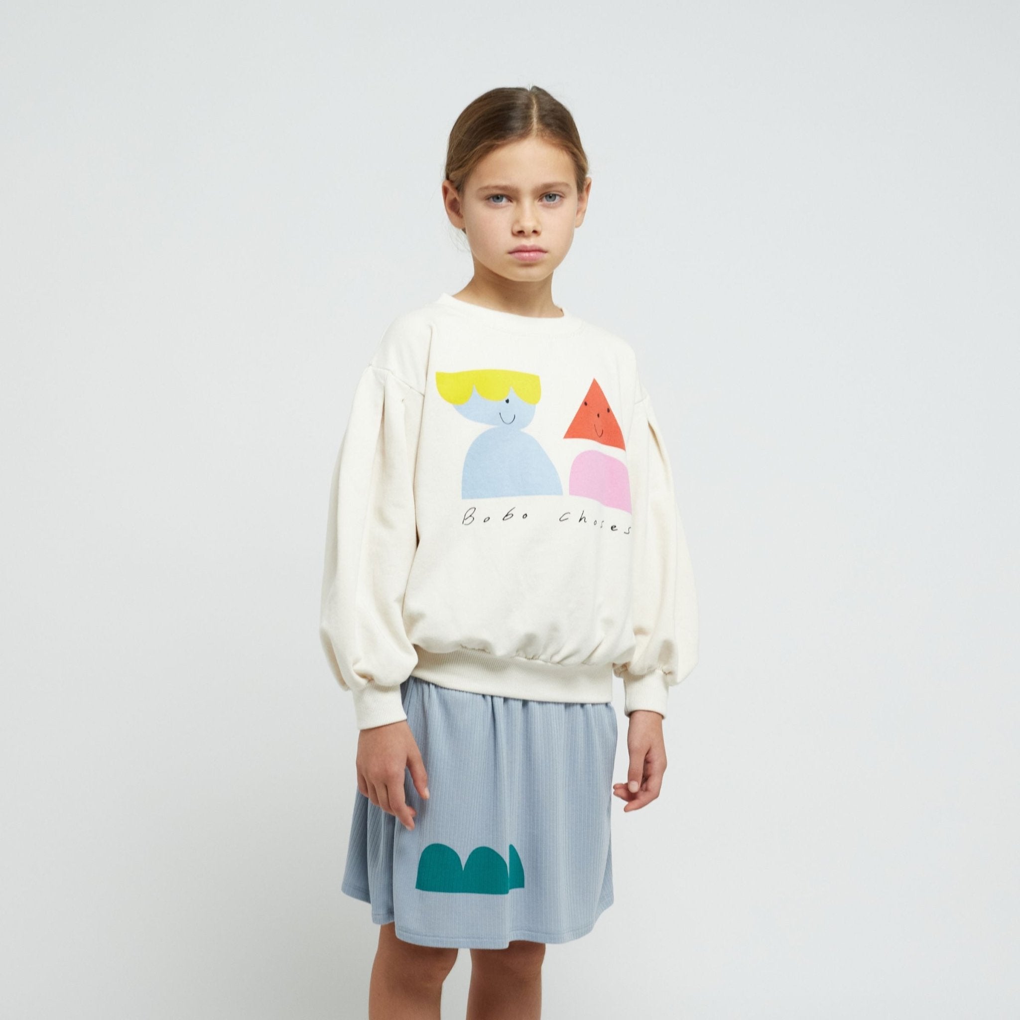 Funny Bio-Baumwolle Sweatshirt littlehipstar in aus Weiß Friends |